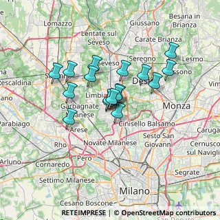 Mappa Via Curtatone, 20037 Paderno Dugnano MI, Italia (5.13412)