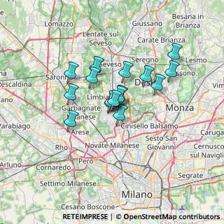Mappa Via Custoza, 20037 Paderno Dugnano MI, Italia (4.83875)