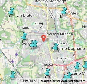 Mappa Via Custoza, 20037 Paderno Dugnano MI, Italia (3.13)