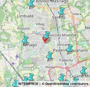 Mappa Via Custoza, 20037 Paderno Dugnano MI, Italia (3.26867)