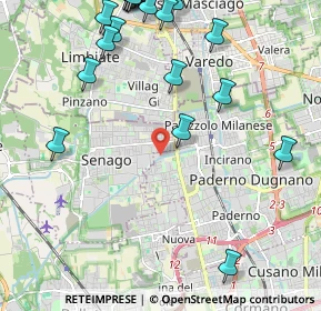 Mappa Via Curtatone, 20037 Paderno Dugnano MI, Italia (2.8565)