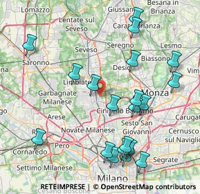 Mappa 20037 Nova Milanese MB, Italia (9.0795)