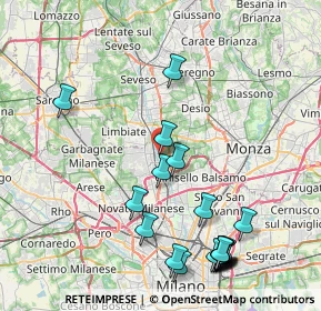 Mappa 20037 Nova Milanese MB, Italia (9.7195)