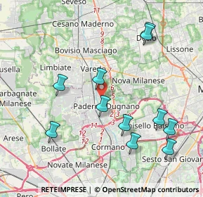 Mappa Via Valassina, 20037 Nova Milanese MB, Italia (4.27091)