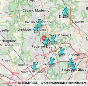 Mappa 20037 Nova Milanese MB, Italia (4.06909)