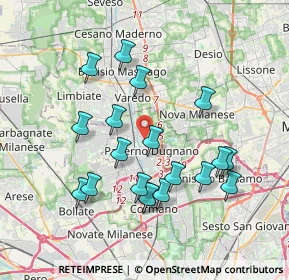 Mappa 20037 Nova Milanese MB, Italia (3.63895)