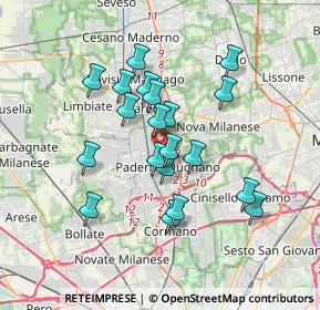 Mappa Via Valassina, 20037 Nova Milanese MB, Italia (3.008)