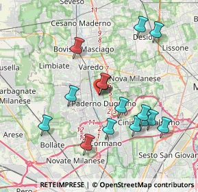 Mappa 20037 Nova Milanese MB, Italia (3.76933)