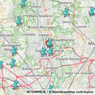 Mappa Via Valassina, 20037 Nova Milanese MB, Italia (6.38)
