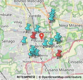 Mappa Via Valassina, 20037 Nova Milanese MB, Italia (1.63158)