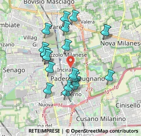 Mappa 20037 Nova Milanese MB, Italia (1.6915)