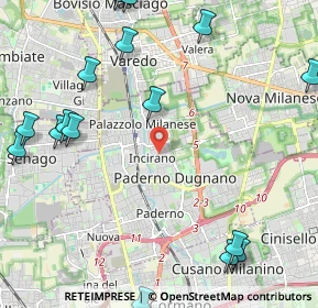 Mappa Via Valassina, 20037 Nova Milanese MB, Italia (3.01118)