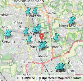 Mappa Via Valassina, 20037 Nova Milanese MB, Italia (2.20111)