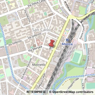 Mappa Via Marsala, 3, 20900 Monza, Monza e Brianza (Lombardia)