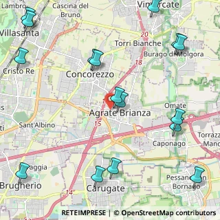 Mappa Via Madre Margherita Panzeri, 20864 Agrate Brianza MB, Italia (2.96)