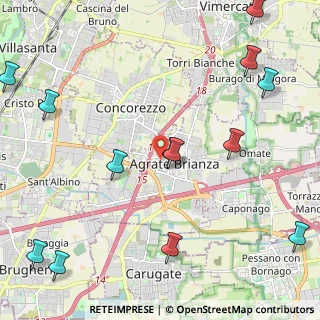 Mappa Via Madre Margherita Panzeri, 20864 Agrate Brianza MB, Italia (2.96231)