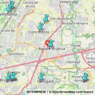 Mappa Via Madre Margherita Panzeri, 20864 Agrate Brianza MB, Italia (3.67583)