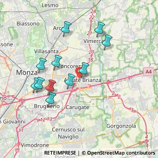 Mappa Via Madre Margherita Panzeri, 20864 Agrate Brianza MB, Italia (3.76727)