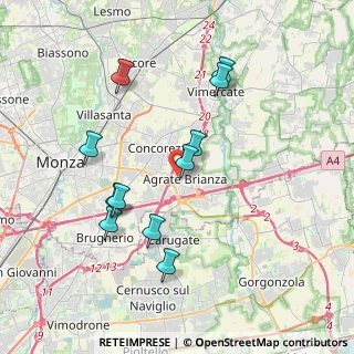 Mappa Via Madre Margherita Panzeri, 20864 Agrate Brianza MB, Italia (3.67545)