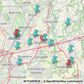 Mappa Via Madre Margherita Panzeri, 20864 Agrate Brianza MB, Italia (4.88533)