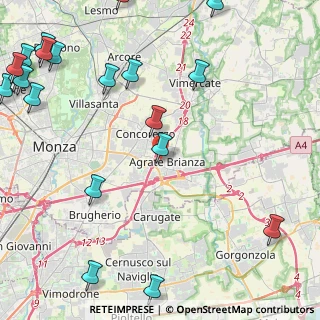 Mappa Via Madre Margherita Panzeri, 20864 Agrate Brianza MB, Italia (6.6755)