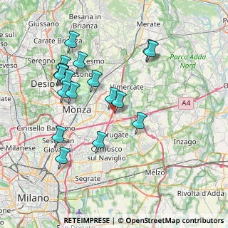 Mappa Via Madre Margherita Panzeri, 20864 Agrate Brianza MB, Italia (7.67444)