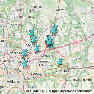 Mappa Via Madre Margherita Panzeri, 20864 Agrate Brianza MB, Italia (4.98833)