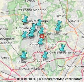 Mappa Via Valsesia, 20037 Paderno Dugnano MI, Italia (3.18813)