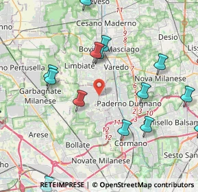Mappa 20037 Senago MI, Italia (6.074)