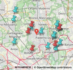 Mappa 20037 Senago MI, Italia (4.04211)