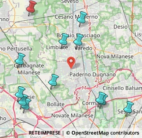 Mappa 20037 Senago MI, Italia (5.40917)