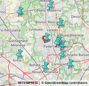 Mappa 20037 Senago MI, Italia (3.97364)