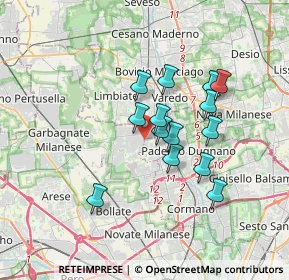 Mappa 20037 Senago MI, Italia (2.78143)