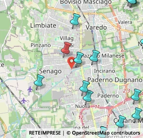 Mappa 20037 Senago MI, Italia (3.06)