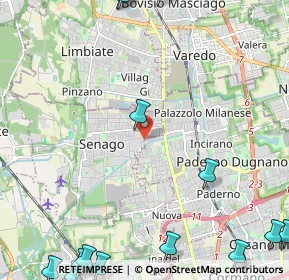 Mappa 20037 Senago MI, Italia (3.66714)