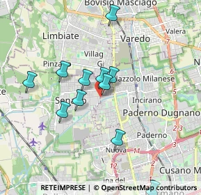 Mappa 20037 Senago MI, Italia (1.67909)