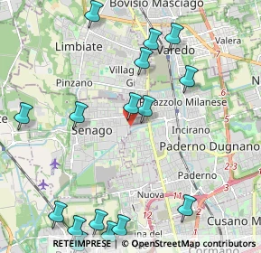 Mappa 20037 Senago MI, Italia (2.65938)