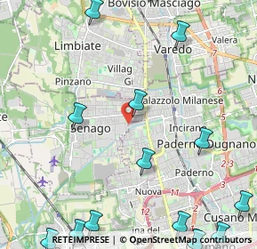 Mappa 20037 Senago MI, Italia (3.28867)