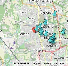 Mappa 20037 Senago MI, Italia (1.72692)