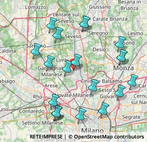 Mappa 20037 Senago MI, Italia (8.7955)