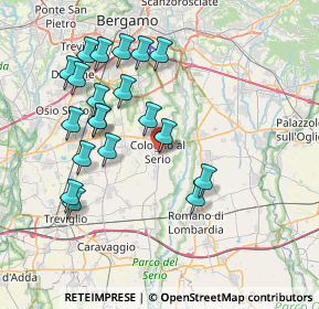 Mappa Via Piave, 24055 Cologno Al Serio BG, Italia (7.6805)