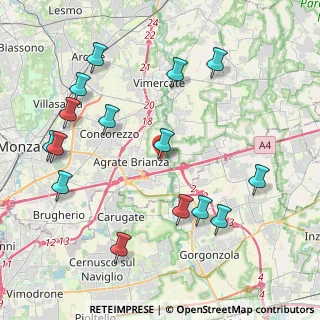 Mappa Via Alcide De Gasperi, 20864 Agrate Brianza MB, Italia (4.732)