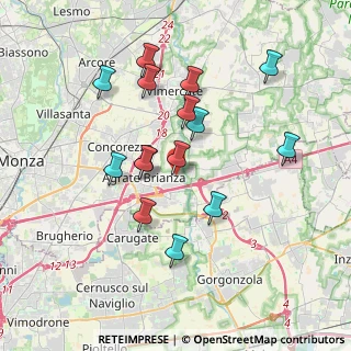 Mappa Via Alcide De Gasperi, 20864 Agrate Brianza MB, Italia (3.412)