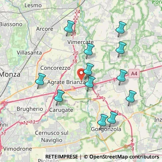 Mappa Via Alcide De Gasperi, 20864 Agrate Brianza MB, Italia (4.09667)