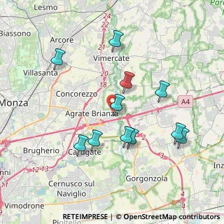 Mappa Via Alcide De Gasperi, 20864 Agrate Brianza MB, Italia (3.69455)