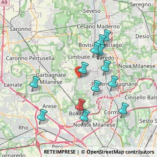 Mappa Piazza Borromeo, 20030 Senago MI, Italia (3.88231)