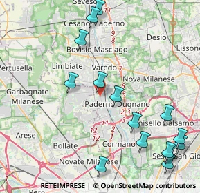 Mappa Via Annoni, 20037 Paderno Dugnano MI, Italia (5.15933)