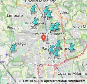 Mappa Via Annoni, 20037 Paderno Dugnano MI, Italia (1.88909)