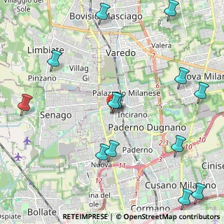 Mappa Via Emilio Annoni, 20037 Paderno Dugnano MI, Italia (2.78462)