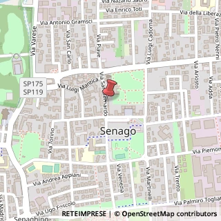 Mappa Via San Bernardo, 9, 20030 Senago, Milano (Lombardia)